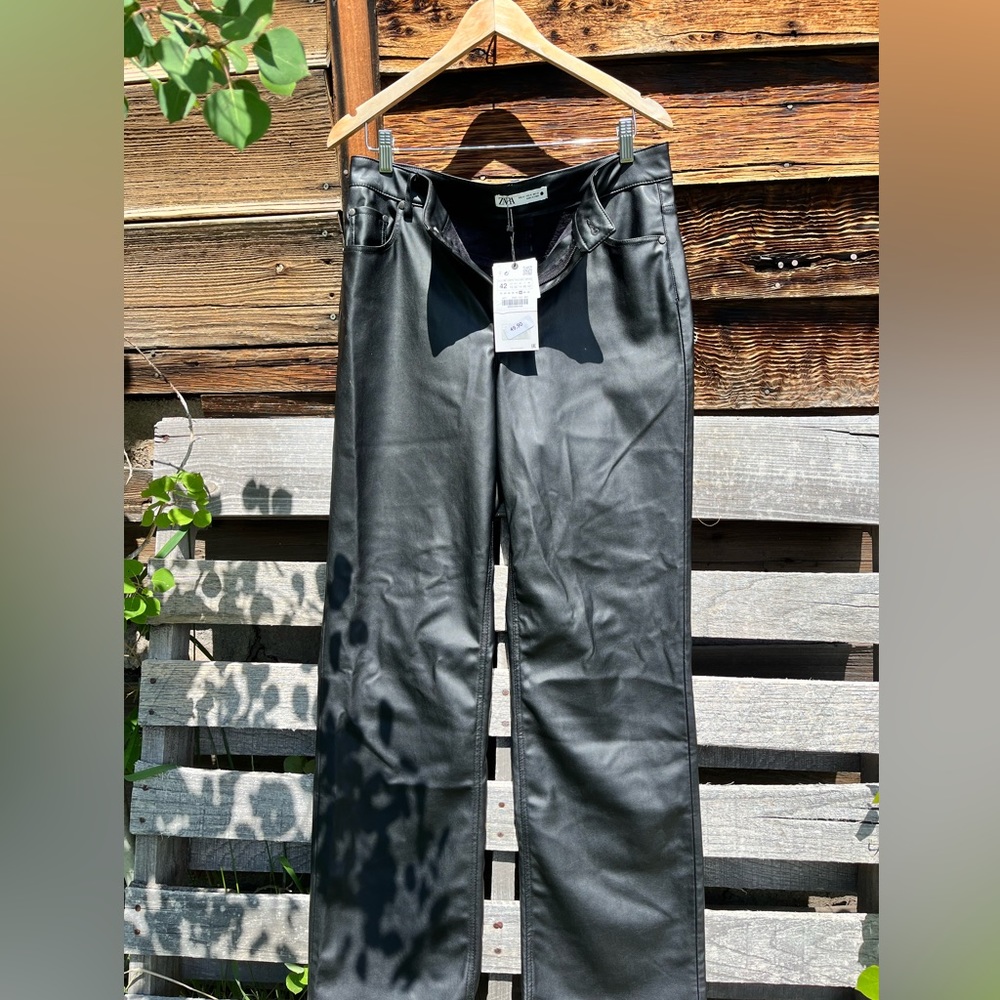 Zara Faux Leather Pant NWOT